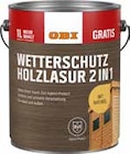 WETTERSCHUTZ-HOLZLASUR 2IN1 im Angebot bei OBI in Iserlohn WETTERSCHUTZ-HOLZLASUR 2IN1 Angebote von OBI bei OBI Iserlohn für 34,99 €