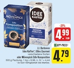 Idee Kaffee, Eilles Gourmet oder Mövenpick Edle Komposition bei EDEKA im Erlangen Prospekt für 4,79 €