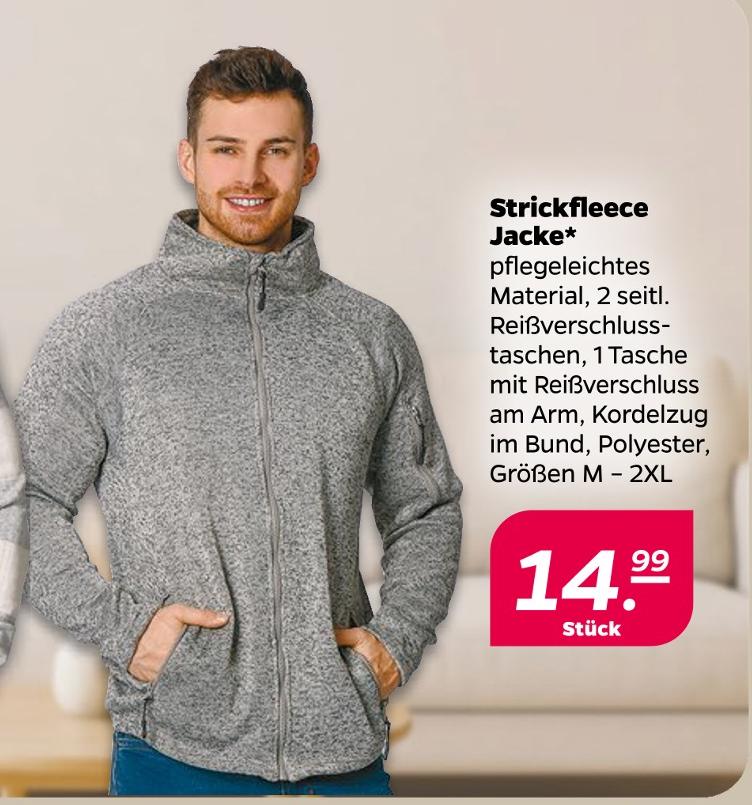 Strickfleece Jacke