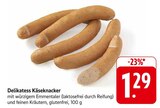 Aktuelles Delikatess Käseknacker Angebot bei EDEKA in Karlsruhe ab 1,29 €