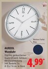 Wanduhr im Angebot bei Lidl in Ettlingen Wanduhr Angebote von AURIOL bei Lidl Ettlingen für 4,99 €