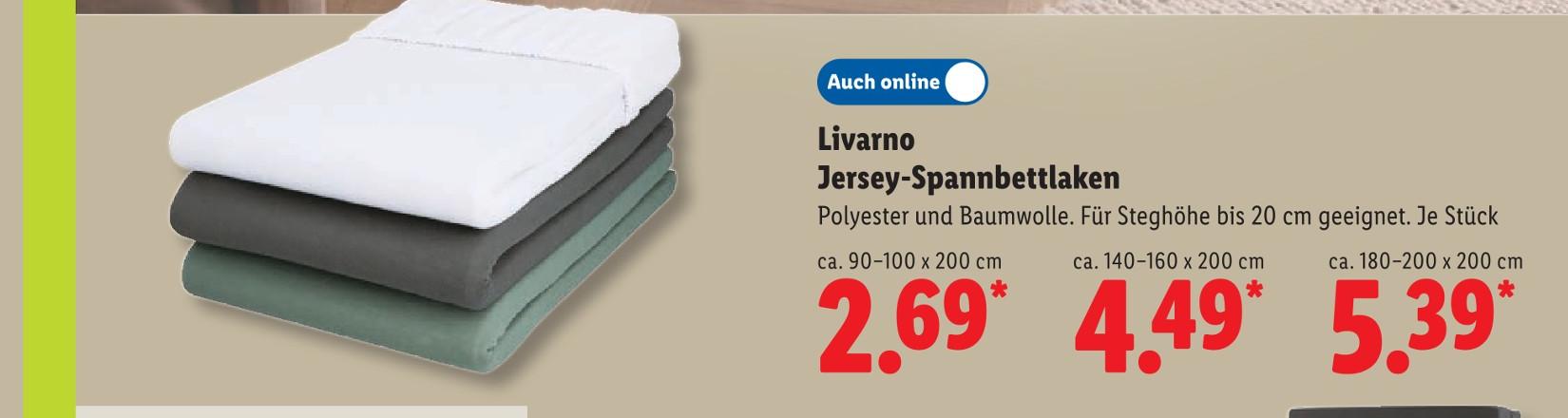 Jersey-Spannbettlaken