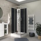 Cabine de douche hydromassante "Onega" - Gris - L. 85 x l. 85 x H. 225 cm - GoodHome en promo chez Brico Dépôt Marseille à 379,00 €