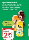 Getränkesirup Angebote von Fyl bei GLOBUS Herne für 2,99 €