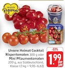 Cocktail Rispentomaten im Angebot bei EDEKA in Heilbronn Cocktail Rispentomaten Angebote von Unsere Heimat bei EDEKA Heilbronn für 1,99 €
