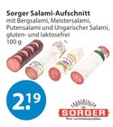 Aufschnitt im V-Markt Prospekt Salami-Aufschnitt von Sorger im aktuellen V-Markt Prospekt für 2,19 €