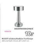 MUSVIT wiederaufladbare Tischlampe im JYSK Prospekt MUSVIT wiederaufladbare Tischlampe von im aktuellen JYSK Prospekt für 10,00 €