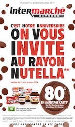 Catalogue Supermarchés Intermarché en cours à Limoges et alentours, C'EST NOTRE ANNIVERSAIRE ON VOUS INVITE AU RAYON NUTELLA, 20 pages, 01/10/2024 - 13/10/2024