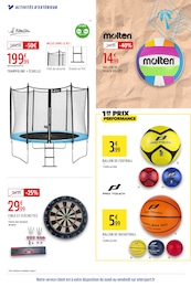 Prix et réduction Trampoline dans le prospectus Intersport en cours Offre Trampoline dans le catalogue Intersport du moment à la page 20
