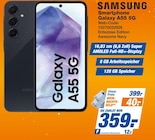 Smartphone Galaxy A55 5G Angebote von Samsung bei HEM expert Ludwigsburg für 359,00 €