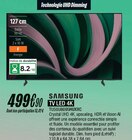 Tv led 4k - SAMSUNG en promo chez Blanc Brun Mantes-la-Jolie à 499,90 €