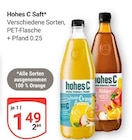 Saft im Angebot bei GLOBUS in Hürth Saft Angebote von Hohes C bei GLOBUS Hürth für 1,49 €