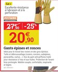 Promo Gants épines et ronces à 20,90 € dans le catalogue Espace Emeraude à Saint-Léger-sous-Cholet