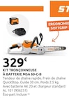 Kit tronçonneuse à batterie MSA 60-C-B à Rural Master dans Chatte Kit tronçonneuse à batterie MSA 60-C-B à Rural Master dans Chatte