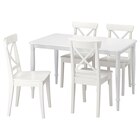 Tisch und 4 Stühle weiß/weiß Angebote von DANDERYD / INGOLF bei IKEA Hof für 328,96 €