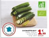 Courgette bio à U Express dans Champagnier Courgette bio à U Express dans Champagnier