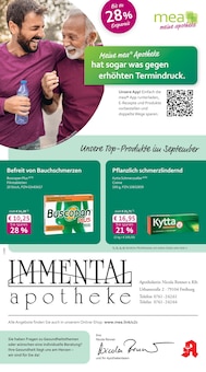 mea - meine apotheke Prospekt der KW 36 "Unsere September-Angebote" Aktueller mea - meine apotheke Prospekt "Unsere September-Angebote" Seite 1 von 4 Seiten