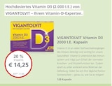 VIGANTOLVIT Vitamin D3 2000 I.E. Kapseln bei LINDA Premiumapotheke im Unterschneidheim Prospekt für 14,25 €