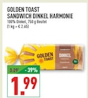 SANDWICH DINKEL HARMONIE Angebote von GOLDEN TOAST bei Marktkauf Brühl für 1,99 €