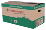 Umzugskarton Speditionsqualität im Hagebaumarkt Prospekt Umzugskarton Speditionsqualität von hagebaumarkt im aktuellen Hagebaumarkt Prospekt für 1,49 €