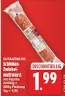Schinken-Zwiebelmettwurst von GUT&GÜNSTIG für 1,99 € bei E center im Angebot Schinken-Zwiebelmettwurst von GUT&GÜNSTIG im aktuellen E center Prospekt