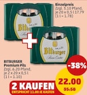 Aktuelles Premium Pils Angebot bei Penny in Wiesbaden ab 17,79 €