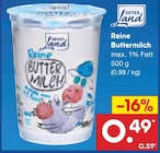 Aktuelles Reine Buttermilch Angebot bei Netto Marken-Discount in Mönchengladbach ab 0,49 €