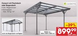 Carport mit Flachdach oder Bogendach Angebote von Juskys bei Netto Marken-Discount Filderstadt für 899,99 €