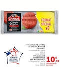 Steak haché 15% mg ou special burger - CHARAL en promo chez Super U Steak haché 15% mg ou special burger - CHARAL dans le catalogue Super U