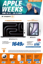 Aktueller expert Elektromärkte Prospekt in Hollfeld und Umgebung, "APPLE WEEKS" mit 3 Seiten, 10.12.2025 - 20.12.2025