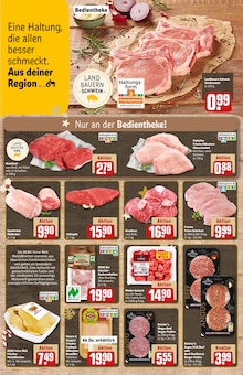 Fleisch im REWE Prospekt "Dein Markt" mit 32 Seiten (Mannheim)