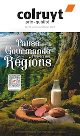 Prospectus Colruyt à Saint-André-les-Vergers, "Pause Gournmande à travers nos Régions", 18 pages de promos valables du 29/01/2025 au 09/02/2025