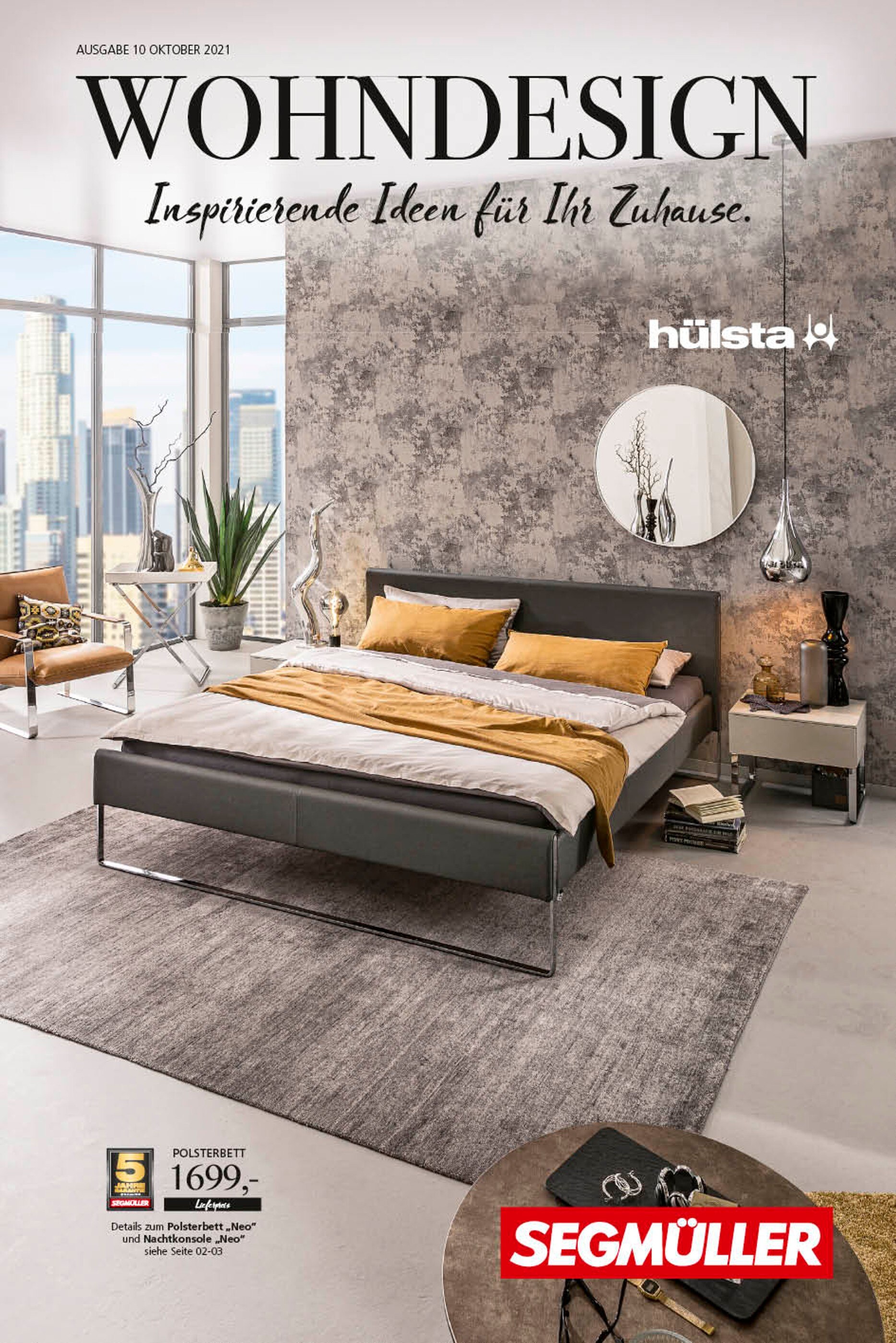 Segmüller Prospekt für Krefeld mit 20 Seiten Segmüller Prospekt für Krefeld: "Wohndesign: Inspirierende Ideen für Ihr Zuhause.", 20 Seiten, 02.10.2021 - 16.10.2021