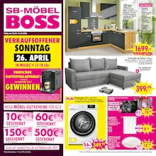 Aktueller SB Möbel Boss Prospekt, "BOCK AUF NEU - BOCK AUF GÜNSTIG!", mit Angeboten der Woche, gültig von 25.04.2026 bis 25.04.2026