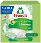 All-in-1 Spül-Tabs Limone im Angebot bei REWE in Erlangen All-in-1 Spül-Tabs Limone Angebote von Frosch bei REWE Erlangen für 5,49 €