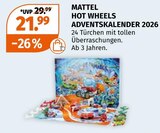 HOT WHEELS ADVENTSKALENDER 2026 im Müller Prospekt HOT WHEELS ADVENTSKALENDER 2026 von MATTEL im aktuellen Müller Prospekt für 21,99 €