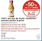 100% pur jus de fruits pomme pêche & poire - Innocent dans le catalogue Monoprix