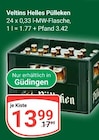 Helles Pülleken von Veltins im aktuellen GLOBUS Prospekt