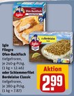 Filegro Ofen-Backfisch oder Schlemmerfilet Bordelaise Classic Angebote von Iglo bei REWE Erkrath für 2,99 €