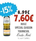Huile Spécial Cuisson Tournesol - Emile Noël à 7,60 € dans le catalogue Naturalia