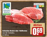 Schweine-Braten oder -Rollbraten Angebote bei REWE Buxtehude für 0,69 €