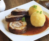 Schweinebraten mit Kartoffelknödel Angebote bei BRAUN Möbel-Center Lörrach für 7,50 €