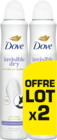 DÉODORANT SPRAY INVISIBLE DRY ANTI-TRANSPIRANT DOVE - DOVE - Auchan Hypermarché à Saint-Nazaire DÉODORANT SPRAY INVISIBLE DRY ANTI-TRANSPIRANT DOVE - DOVE en promo chez Auchan Hypermarché Saint-Nazaire à 4,95 €