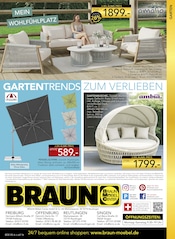 Gartenmöbel im BRAUN Möbel-Center Prospekt in Nürtingen Aktueller BRAUN Möbel-Center Prospekt mit Gartenmöbel, "60 JAHRE BRAUN MÖBEL CENTER", Seite 16