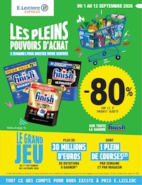 Prospectus E.Leclerc à Amendeuix-Oneix, "LES PLEINS POUVOIRS D'ACHAT", 16 pages, 01/09/2026 - 12/09/2026