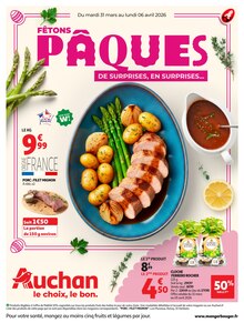 Catalogue Auchan Hypermarché de la semaine 14, "FÊTONS PÂQUES", page 1, 31/03/2026 - 06/04/2026 Prospectus Auchan Hypermarché en cours, "FÊTONS PÂQUES", page 1 sur 16
