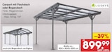 Carport mit Flachdach oder Bogendach bei Netto Marken-Discount im Saulheim Prospekt für 899,99 €