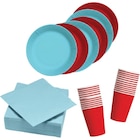 SUR TOUTE LA VAISSELLE À JETER COULEUR UNIE : SERVIETTES, ASSIETTES ET GOBELETS - CARREFOUR HOME en promo chez Carrefour Market Noisy-le-Grand