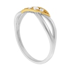 Promo Bague en or jaune et argent rhodié oxydes de zirconium ajouré à 78,00 € dans le catalogue E.Leclerc à Jonzac