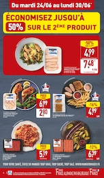 Prix et réduction Aiguillettes De Poulet dans le prospectus Aldi en cours Offre Aiguillettes De Poulet dans le catalogue Aldi du moment à la page 4